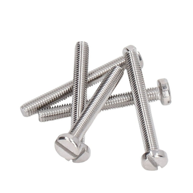 50Pcs Cheese Head Slot Screw Stainless Steel for Machinery M3