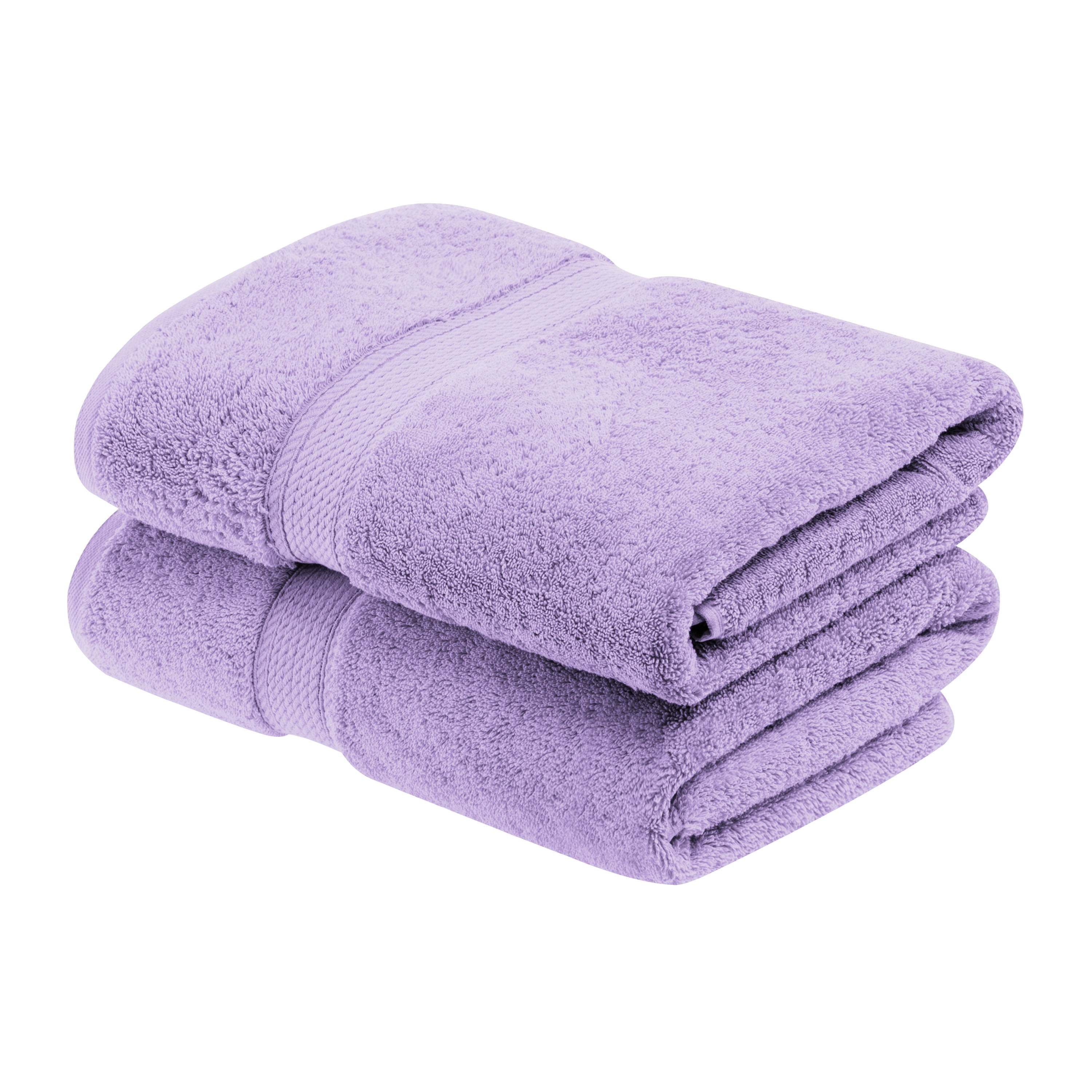 BNM Egyptian Cotton Heavyweight 2 Piece Bath Towel Set, Trendy Colors