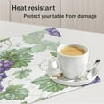 thumbnail image 3 of Placemats Set of 6 Watercolor Grapes Fabric Placemats 12x18 Inch Square Placemat for Kitchen Table Heat Resistant, Easy to Clean Table Placemats, 3 of 5