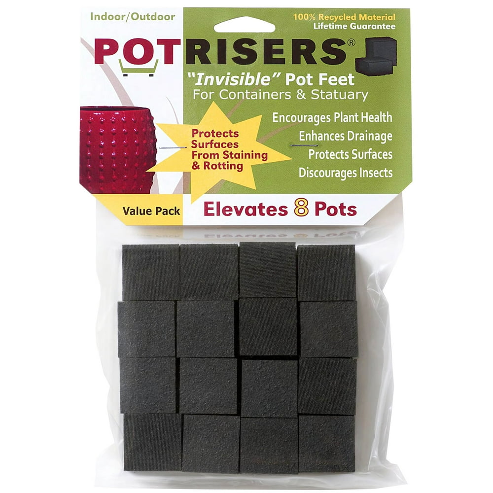 Pot Risers PR32 1" X 1" X 1/2" Invisible Pot Risers® 32 Count Walmart