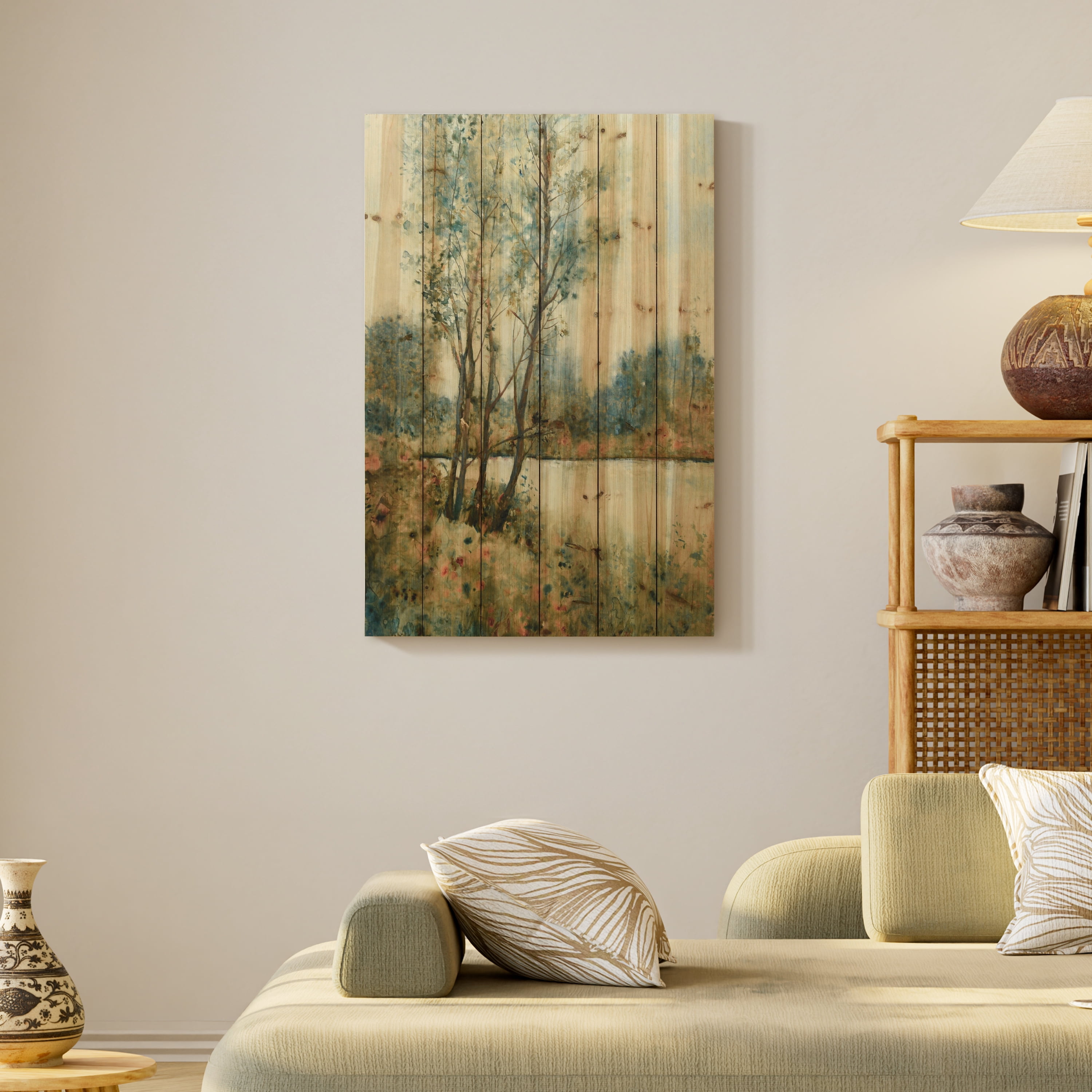 Empire Art Direct ADL-93395-3624 Fine Art Giclee Printed on Solid Fir Wood Planks - Early Spring 2