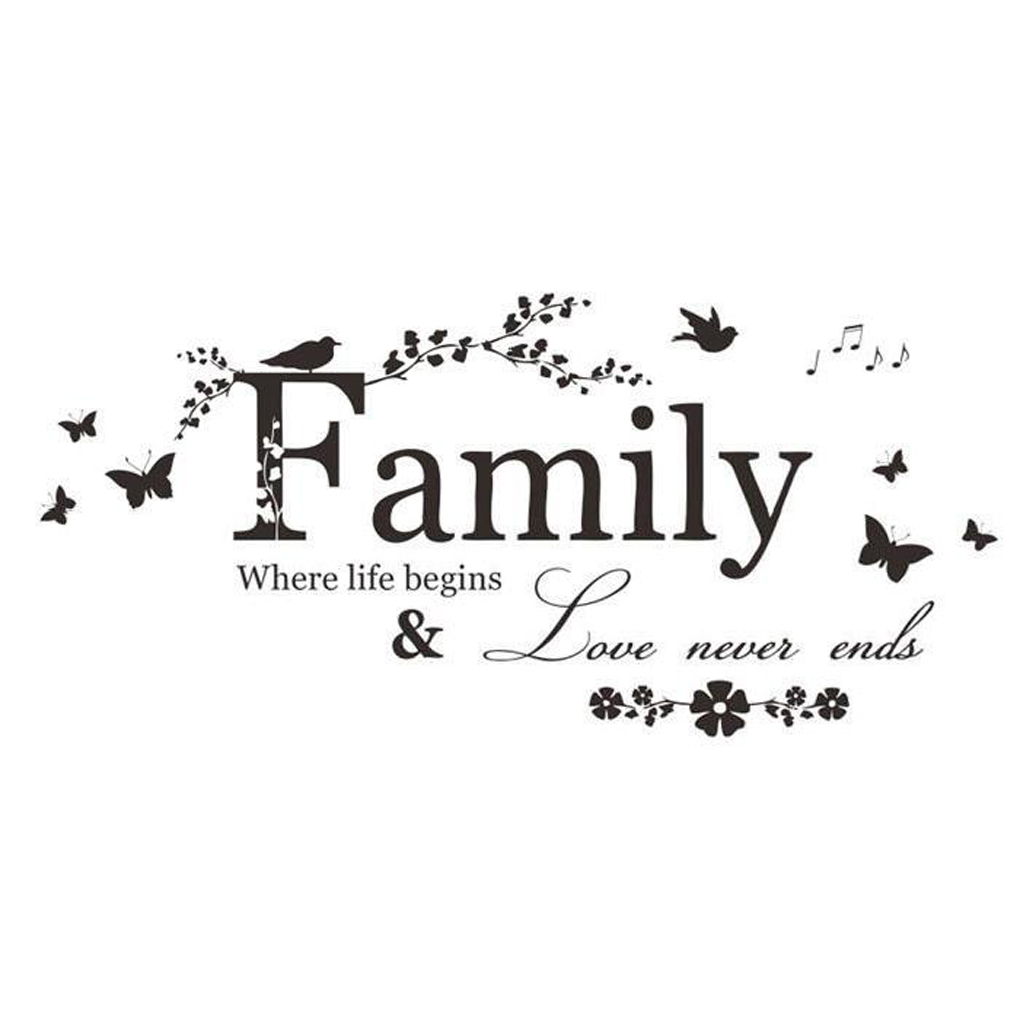 Wall Living Room Sticker Home Decoration Deer Wall Letters Flower Sticker Decal Kitchen Decor Paste