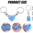 thumbnail image 2 of Heart Keychain Set, 2 Piece Keychain Heart for Two Heart Keychain Couple Keychains Valentine's Day Gift for Girlfriend Boyfriend, 2 of 5