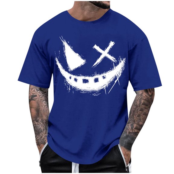 Men’s Streetwear Hip Hop Hipster Crewneck Tshirts Loose Fit Casual Summer Short Sleeve T-Shirts