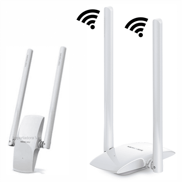 Antena Wifi Usb Rompemuros Mercusys MW300UH 300mbps 2.4ghz Blanco Mercusys MW300UH Walmart en linea
