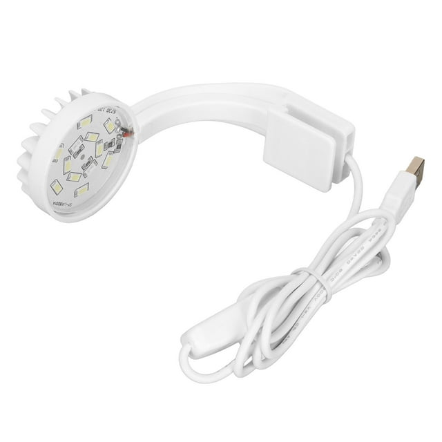 Luz De Clip Para Pecera, 5W, 5V, 12 LED, Luz Blanca Azul, Alto Brillo, ángulo Ajustable, Abrazadera USB, Luz De Acuario