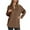 Brown, variant on Hiking Warm Thermal Water-Resistant Ladies' Hoodie Women's Half Zip High Neck Pullover Hoodie with Zipper for Fall and Winter Comfort Wear Black XXXL