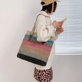 thumbnail image 1 of Raindrops Reusable Shopping Tote Bag Assorted Color Large Capacity Canvas 1Set, 1 of 8