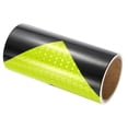 thumbnail image 1 of Unique Bargains Ruban Réfléchissant Ruban de Sécurité Imperméable de 8 Pi x 10 Pi, Jaune Fluo Noir, 1 of 6