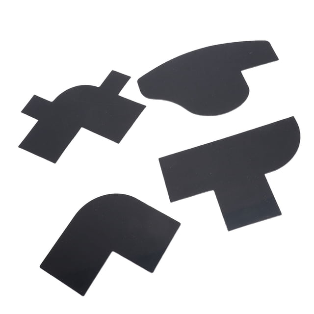 Enhancement Card for Barber, Easy To Cleaning Hairline Fill Beard Shaping Tool 4 Pcs Mult Functional for Barber Designing
