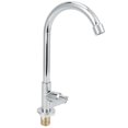 thumbnail image 2 of Grifo de fregadero G1/2 giratorio de 360 grados de acero inoxidable, grifo de agua fría para cocina y baño., 2 of 14