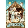 thumbnail image 3 of Briarwood Lane Holy Nativity Rejoice House Flag, 3 of 4