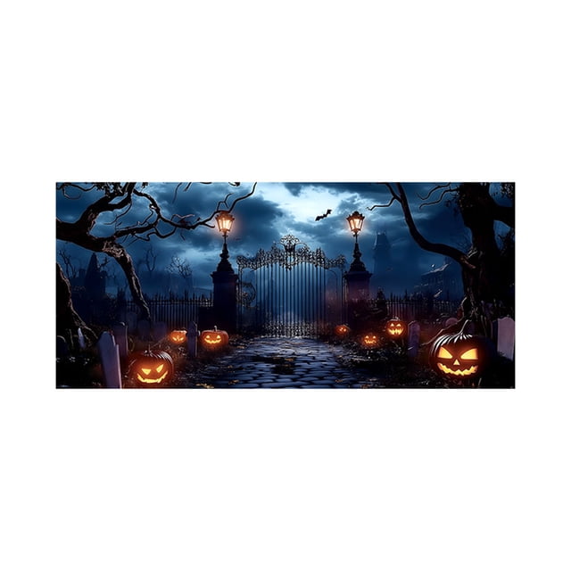 Cenefa para decoración de habitación, decoración de Halloween, fondo de garaje, tela colgante, tela de tapiz decorativa a juego para fiesta, decoración del hogar, decoración de pared, decoración de do