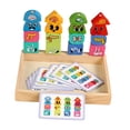 thumbnail image 2 of TISHITA Wooden Dress up Puzzle for Kids Mix and Match Outfits Matching Shape Stacker Expression, 2 of 8