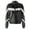 Black, variant on TiaoBug Boys Girls Shiny Metallic Bomber Jacket Motorcycle Windbreaker Long Sleeve Zipper Coats Black 14