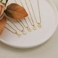 thumbnail image 6 of Gold Initial Necklaces for Women 14K Gold Plated Dainty Letter Necklace Personalized Initial Pendant Necklace Tiny Letter Name Necklaces Christmas Gift for women, 6 of 13