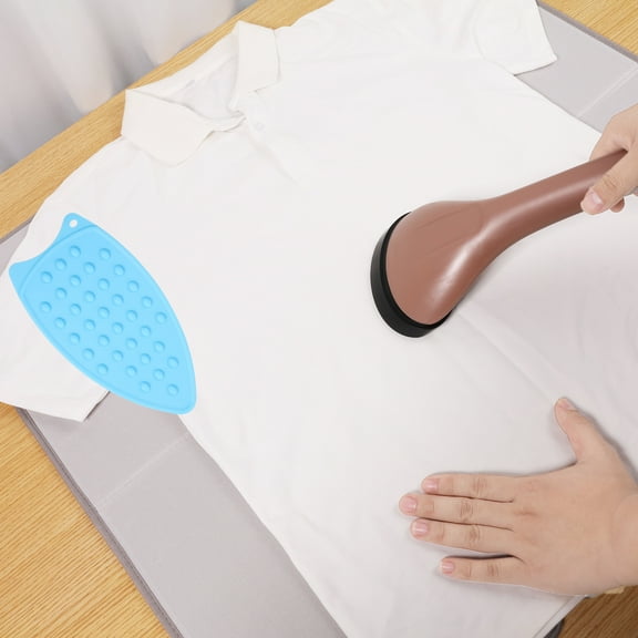 Sutowe Iron Mat 27.5 inch Portable Travel Ironing Pad Blanket Foldable Table Top Quilted Pad Heat Resistant Iron Sheet for Travel Table Top Floor