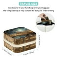 thumbnail image 5 of Eid Al Fitr Travel Portable Square Earring Organizer with Necklace Holder - Jewelry Box, Display Case - Store Rings, Earrings, Necklaces, Bracelets - Suitable for Girls and Women, 5 of 6