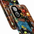 thumbnail image 2 of Whimsical Galaxy Road Trip Phone Case, Dreamy Hot Air Balloons, Stars, Street Signs & Lantern Collage, Fits iPhone 16 15 14 13 12 11 Pro Max Mini, 2 of 6