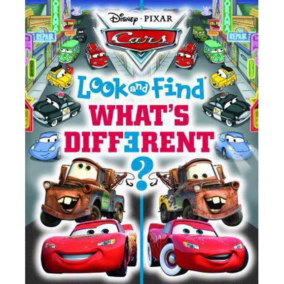Pre-Owned Disney Cars Look and Find, What s Different? (Hardcover) 1605530395 9781605530390