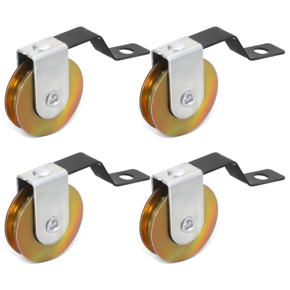 WEUVEB 4Pcs Sliding Door Rollers with Manganese Steel Wheels for Quiet Heavy Duty Home Window and Screen Doors