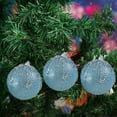 thumbnail image 6 of LanSuare 3Pcs Christmas Tree Ornaments Balls, Multicolor Glittering Xmas Balls Decoration, Shatterproof Xmas Bulbs Decorations for Christmas Tree, Glittering Hanging Ball for Party Event, 6 of 6