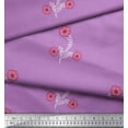 thumbnail image 3 of Soimoi Georgette Viscose Fabric Leaves & Floral Artistic Printed Fabric 1 Yard 42 Inch Wide, 3 of 3