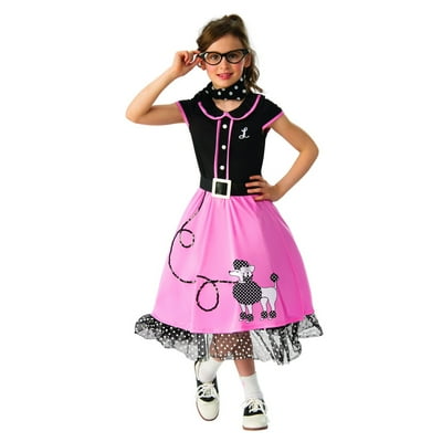 Girls 50's costume discount