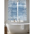 thumbnail image 4 of Blue Coastal Nautical Sheer Curtains 72 Inch Length 2 Panels Set, Summer Ocean Sea Waves Starfish Coral Voile Window Treatment Curtains Sheers Drapes for Bedroom/Living Room/Kitchen 52"x72"x2, 4 of 7