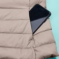 thumbnail image 2 of BLTIBY Puffer Vest for Women Fall Winter Quilted Sleeveless Crewneck Warm Jackets with Pockets Fashion Button Doen Puffy Coat Outerwear Khaki XXL, 2 of 9