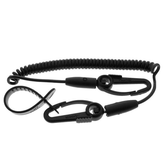 Correa de seguridad Scotty #130 -BK para equipo de pesca con bobina flexible