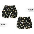 thumbnail image 5 of Vsdgher Daisy print Workout Shorts for Women Seamless Soft Smooth Gym Yoga Scrunch Active Exercise Fitness Shorts, 5 of 8
