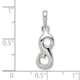 thumbnail image 3 of FJC Finejewelers Sterling Silver Initial S Pendant Necklace - Chain Included, 3 of 4