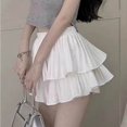thumbnail image 4 of DuoJiaJ Women's High Waist Fashion Design Cake Skirt Petite Pleated Tutu Skirt Skirts For Women White S, 4 of 5