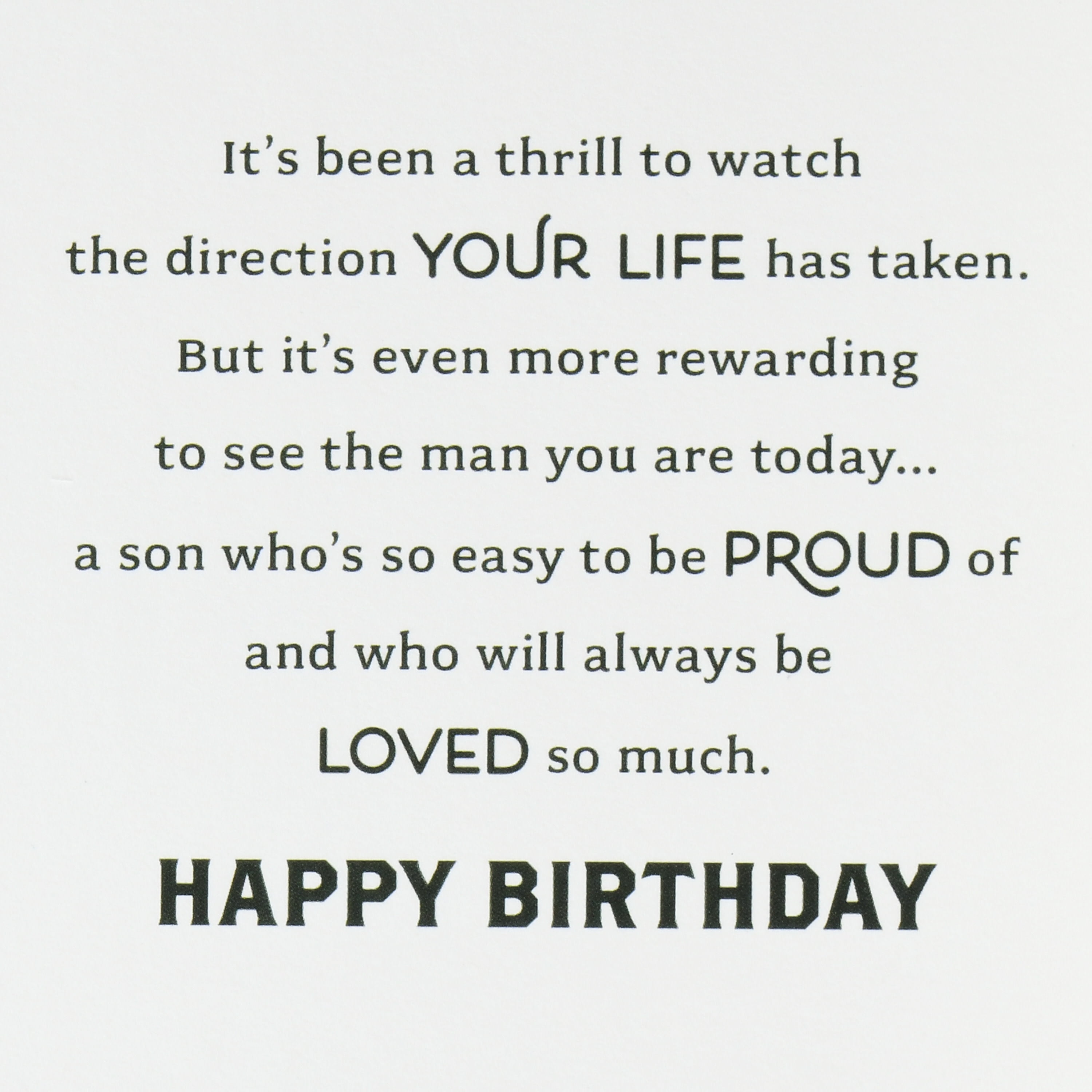 Hallmark Birthday Card for Son (All These Years)