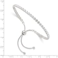 thumbnail image 3 of Sterling Silver Polished Cz Adjustable Bracelet (Width 3.1) - Jbsp, 3 of 5