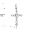 thumbnail image 5 of 14K White Gold 1/2Ct. Diamond Cross Pendant (24 X 13) Made In India pm4968-050-wa, 5 of 6