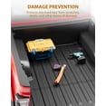 thumbnail image 3 of Mescukay Truck Bed Mat for 2007-2019 Chevy Silverado/GMCSierra 1500 2500 3500HD LD Limited 6.5 FT (6'6") Bed W/O TitanBox, All Weather TPE Heavy Duty Pickup Bed Liner Cargo Mats, 3 of 7