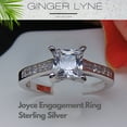 thumbnail image 2 of Princess Cut Cz Engagement Ring for Women Sterling Silver Wedding Ring for Her Ginger Lyne, 2 of 6