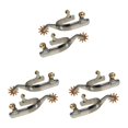 thumbnail image 1 of Espuelas para caballos Greeniant estilo occidental antioxidante Mujer Plata tamaño 73 mm, 1 of 1