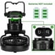 thumbnail image 3 of Portable 2-in-1 LED Camping Light with Ceiling Fan (2 Pack) - 18 LED Hanging Tent Lights and Airflow Fan - Emergency Kit for Outdoor Activities, Campi, 3 of 5
