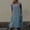 Blue, variant on Cotton Linen Apron for women Cross Back Apron Pinafore Dress for Baking Cooking Gardening Work