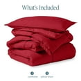 thumbnail image 7 of Bare Home Down Alternative Comforter Set - 2-Pieces - All Seasons - Twin/Twin-XL, Red, 7 of 7