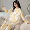 thumbnail image 4 of Pijamas holgados de manga larga para mujer, ropa de dormir informal con diseño de dibujos animados, tienda de fábrica Source, otoño 2024, 4 of 5