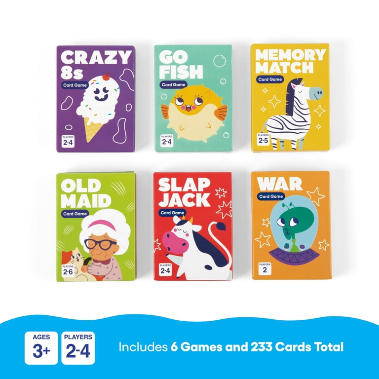6 in 1 Classic Card Games Pack from Bee Street Games - PAL Award