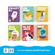 6 in 1 Classic Card Games Pack from Bee Street Games - PAL Award 2025 Winner, Includes Six Family Games