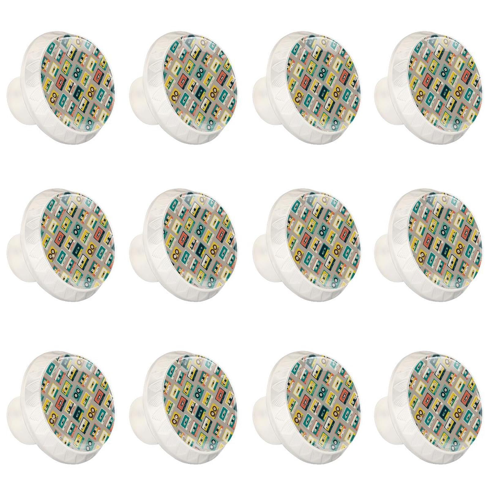 12 Pcs Retro Audio Tapes Knobs for Kitchen Cupboard Dresser
