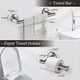 thumbnail image 3 of Accesorios de Baño 7 Piezas, Toalleros de Anillo+Toalleros de Barra+Portarrollos para Papel+Ganchos para Toallas+Jabonera+2 Gancho Adhesivo, 304 Acero Inoxidable, Adecuado para Baños, Cocinas, 3 of 7
