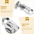 thumbnail image 4 of 50pcs 8mm Ear Clip Tray Ear Clips Accessories DIY Ear Clips Tray DIY Ear Clips Accessory, 4 of 9