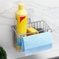 thumbnail image 7 of Cheers.US Stainless Steel Sponge Holder, Sink Caddy Kitchen Brush Soap Dishwashing Liquid Drainer Rack, 7 of 7